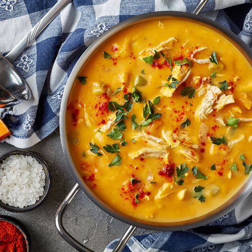 crema-de-zapallo-y-pollo